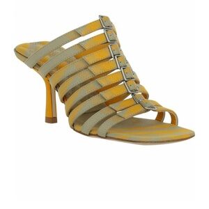 Burberry carmine strap sandals yellow/gray